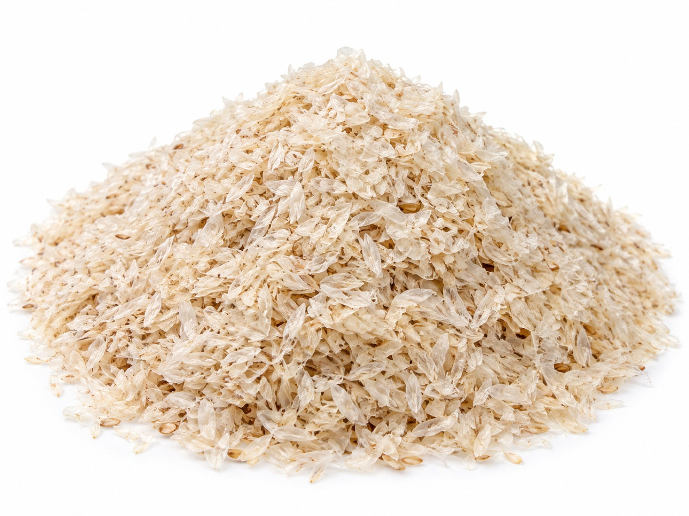 Isabgol / Psyllium husk — pale cream husks, Gujarat origin